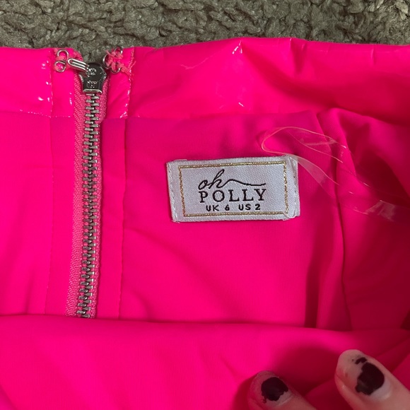 Oh Polly neon pink skirt - Picture 3 of 3